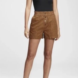 GAP High Waist Leopard Print Shorts